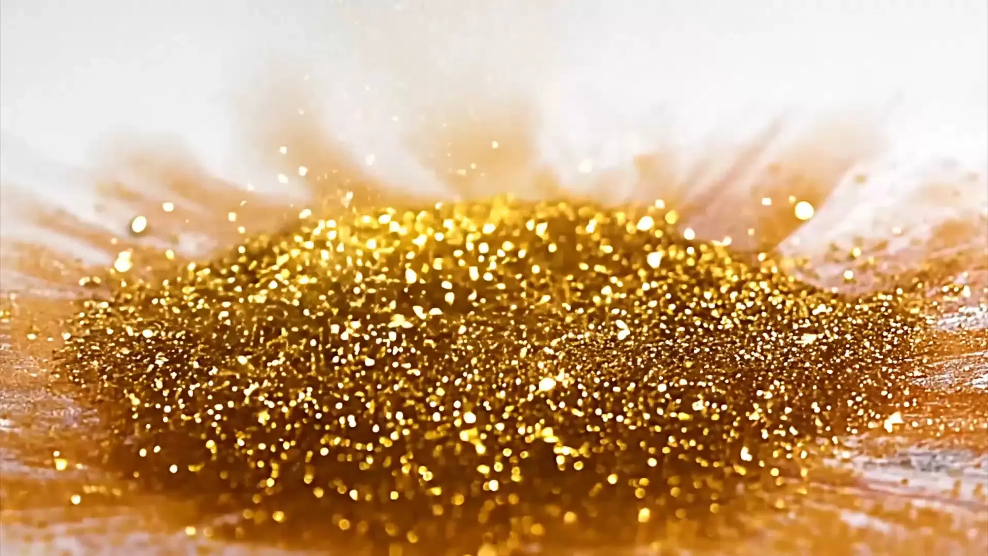 Golden Glitter Particle Element Background for Logo Animation